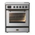 ILVE UMI30NE3SSB Majestic II 30 inch Induction Range with 4 Elements, 4 cu. ft. Oven Capacity (Triple Glass Door, Stainless Steel, Burnished)