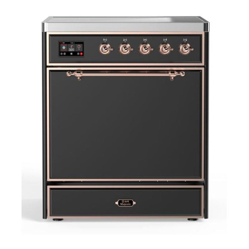 ILVE UMI30QNE3MGP Majestic II 30 in. Induction Range in Graphite Matte