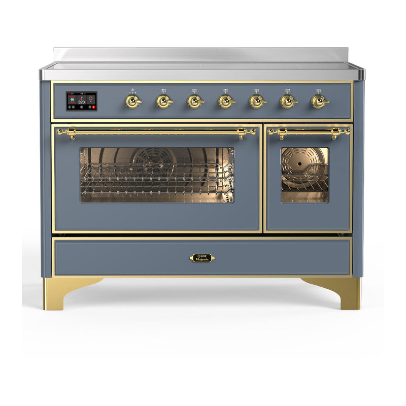 ILVE UMIB48NR3BGG Majestic 48 in. Induction Range in Blue Grey