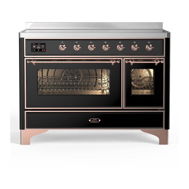 ILVE UMIB48NR3BKP Majestic 48 in. Induction Range in Glossy Black