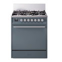 ILVE UP30QMPBG Professional Plus II 30 inch Dual Fuel Range  (Natural Gas, Solid Door, Blue Grey)