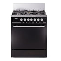 ILVE UP30QMPBK Professional Plus II 30 inch Dual Fuel Range  (Natural Gas, Solid Door, Glossy Black)