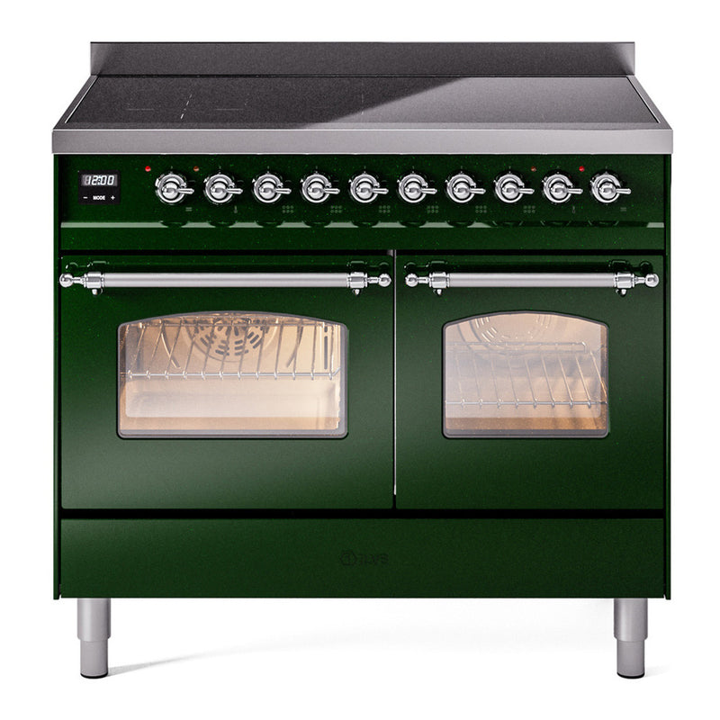 ILVE UPDI406NMPEGC Nostalgie 40 in. Induction Range in Emerald Green