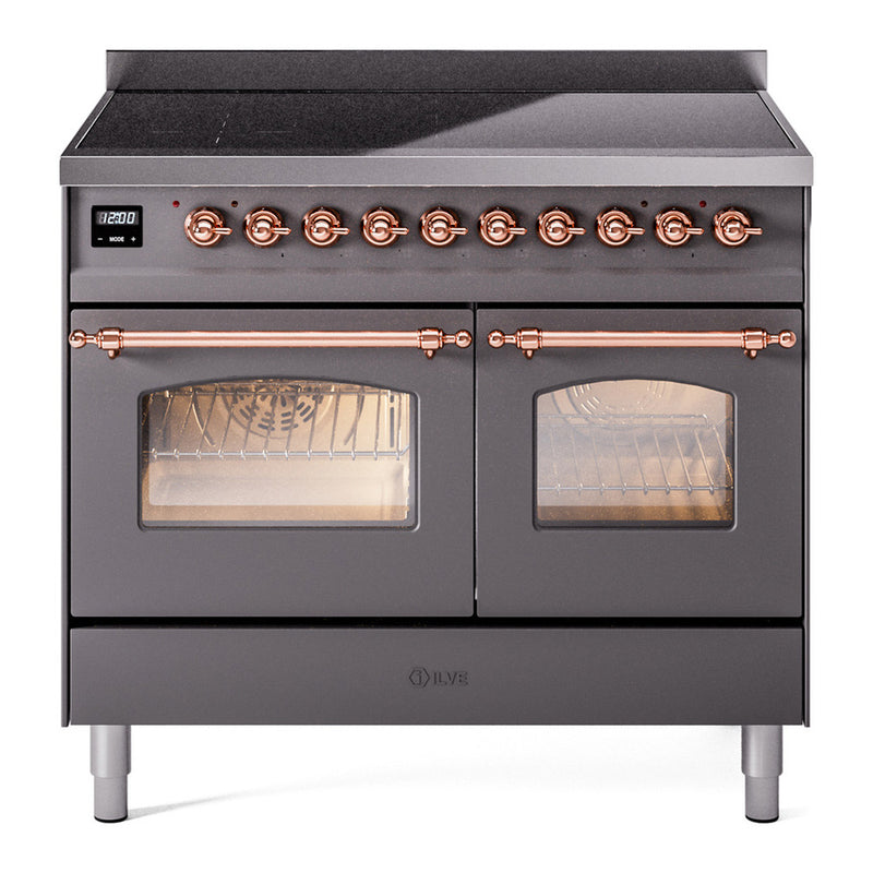 ILVE UPDI406NMPMGP Nostalgie II 40 in. Induction Range in Graphite Matte