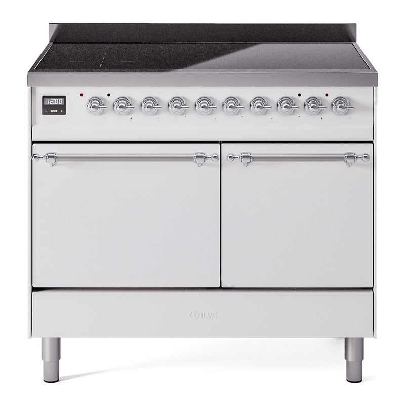 ILVE UPDI406QNMPWHC Nostalgie II 40 in. Induction Range in White