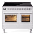 ILVE UPDI406WMPWH Professional Plus II 40 inch Induction Range  (Triple Glass Door, White)