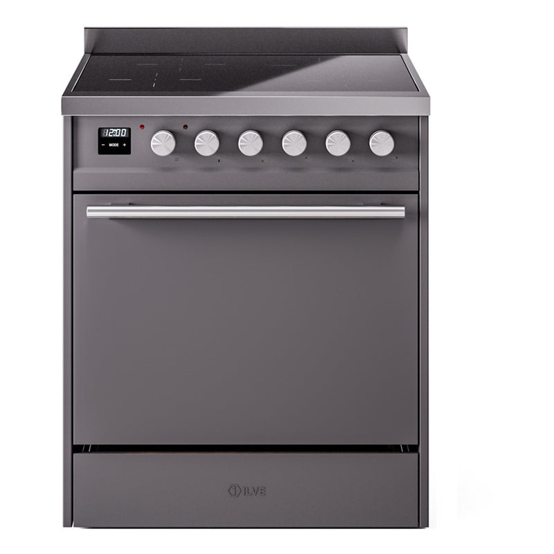 ILVE UPI304QMPMG Professional Plus II 30 in. Induction Range in Graphite Matte