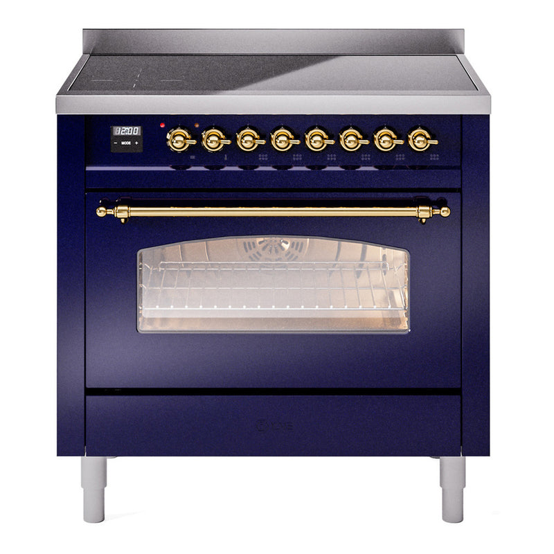 ILVE UPI366NMPMBG Nostalgie II 36 in. Induction Range in Midnight Blue