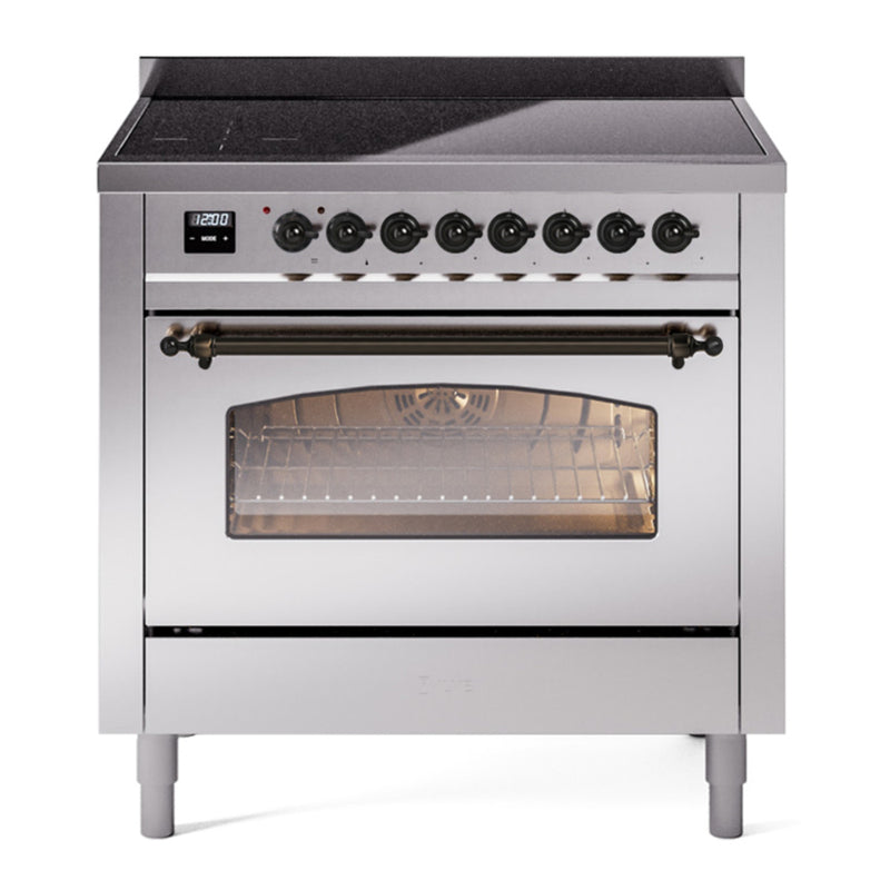 ILVE UPI366NMPSSB Nostalgie II 36 in. Induction Range in Stainless Steel