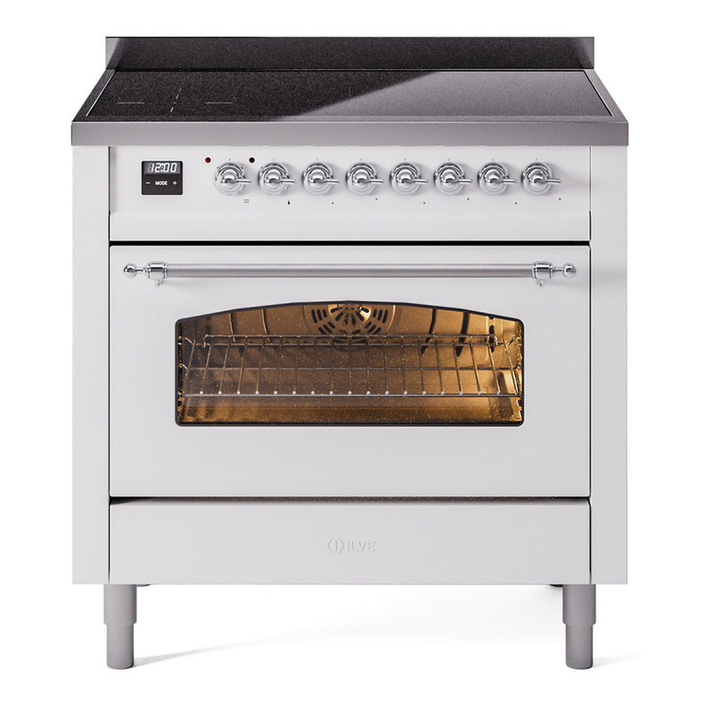 ILVE UPI366NMPWHC Nostalgie II 36 in. Induction Range in White