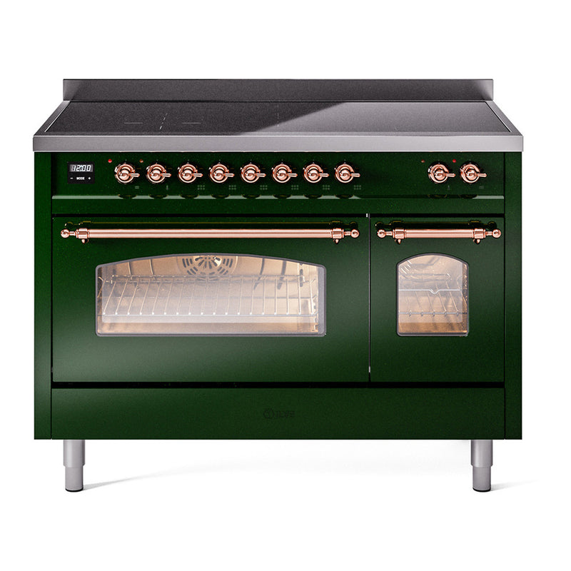 ILVE UPI486NMPEGP Nostalgie II 48 in. Induction Range in Emerald Green