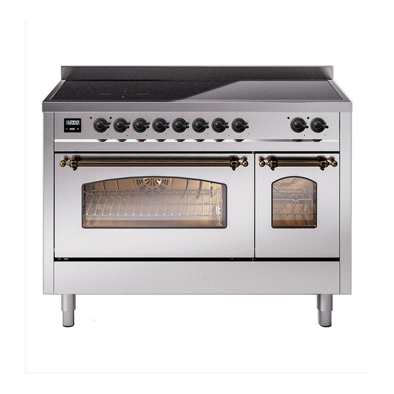 ILVE UPI486NMPSSB Nostalgie II 48 in. Induction Range in Stainless Steel