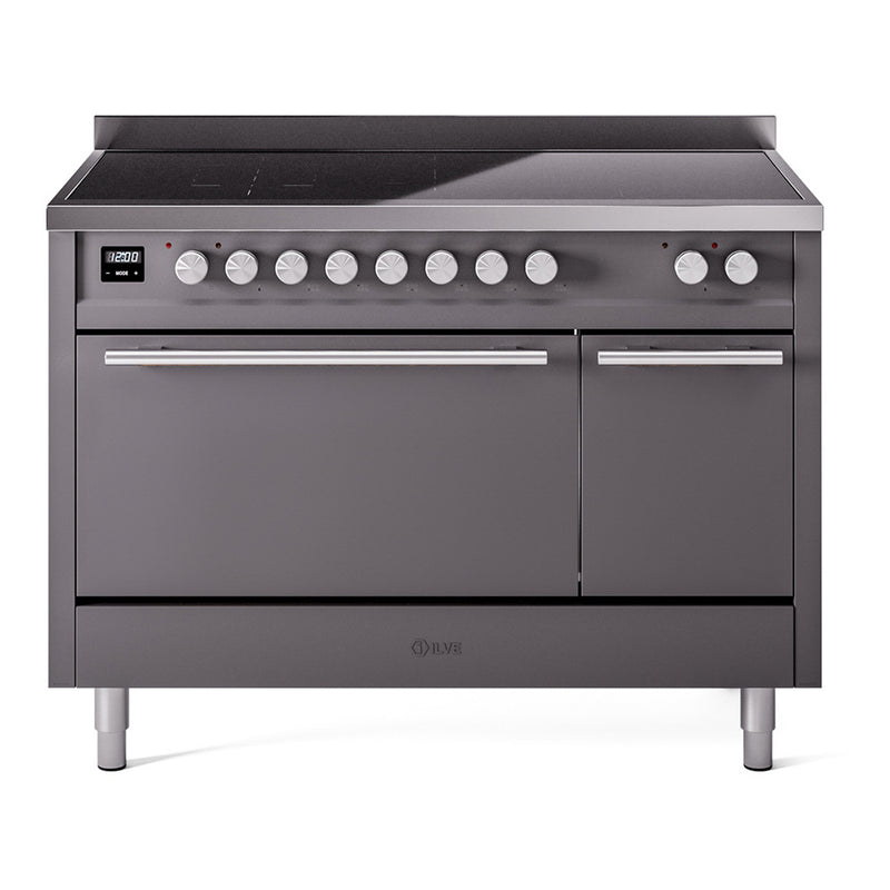 ILVE UPI486QMPMG Professional Plus II 48 in. Induction Range in Graphite Matte
