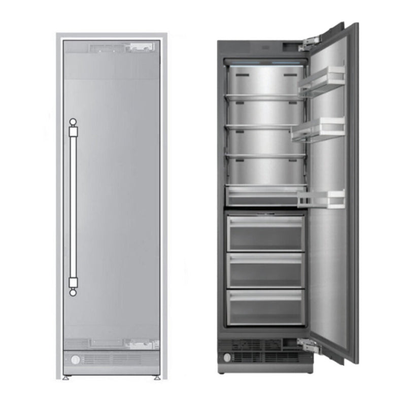 ILVE URFC24SNWPRY 24 inch Refrigerator Column with 12.5 cu. ft. Capacity, Internal Water Dispenser