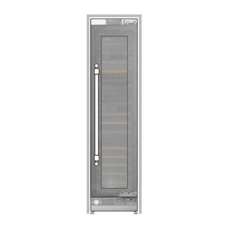 ILVE UWFC24BNNPRY 24 inch Built-In Triple Zone Wine Column with 100 Bottle Capacity, in Panel Ready