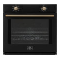 Forno Vomero 30-Inch Wall Oven, Black, 5 cu.ft Capacity, 3550 Watts Convection, Mechanical Controls, Manuel Steam Clean