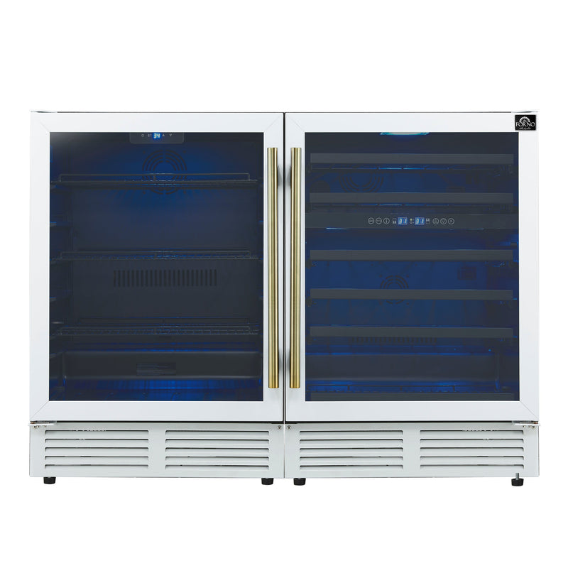 Forno FWCDR6699-48WHT 48 in. Wine & Beverage Cooler in White