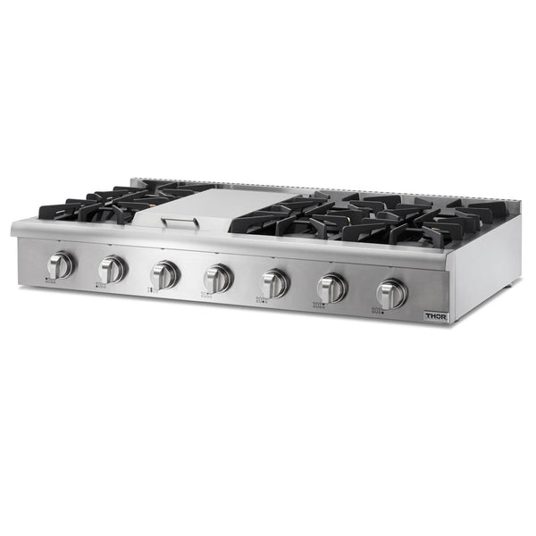 Cocina profesional a gas Thor Kitchen de 48 pulgadas en acero inoxidable, HRT4806U
