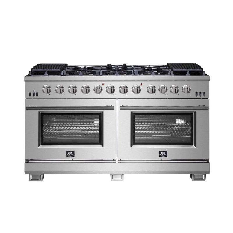 Forno 60-Inch Capriasca Gas Range with 10 Burners and 200,000 BTUs (FFSGS6260-60 Forno