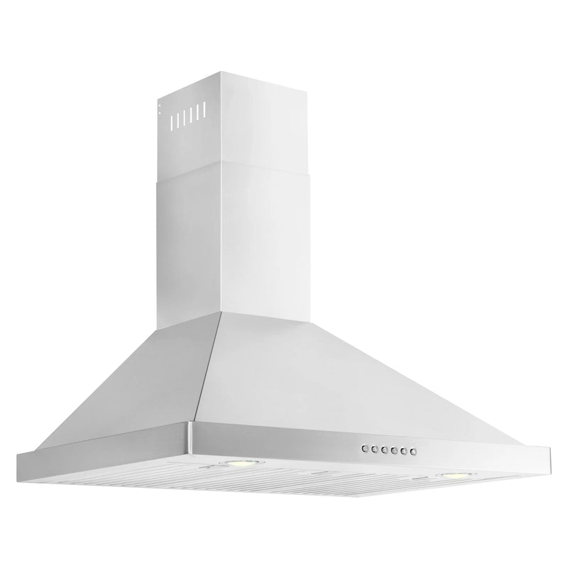 ZLINE 36” Alpine Series Convertible Wall Mount Range Hood in Stainless Steel with Remote Control, LED lighting, and Dishwasher-Safe Baffle Filters (ALP10WL-36) Zline
