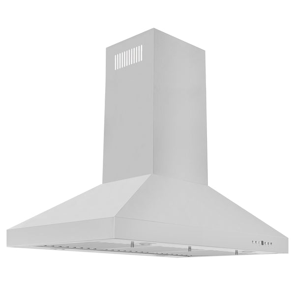 Campana extractora convertible de isla ZLINE en acero inoxidable (KL3i)