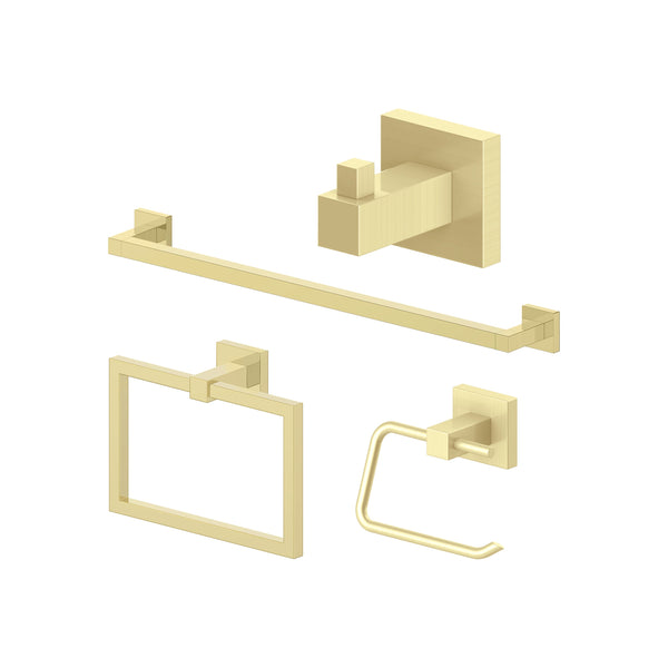 Juego de accesorios de baño de 4 piezas (4BP-BLSACC-PG)