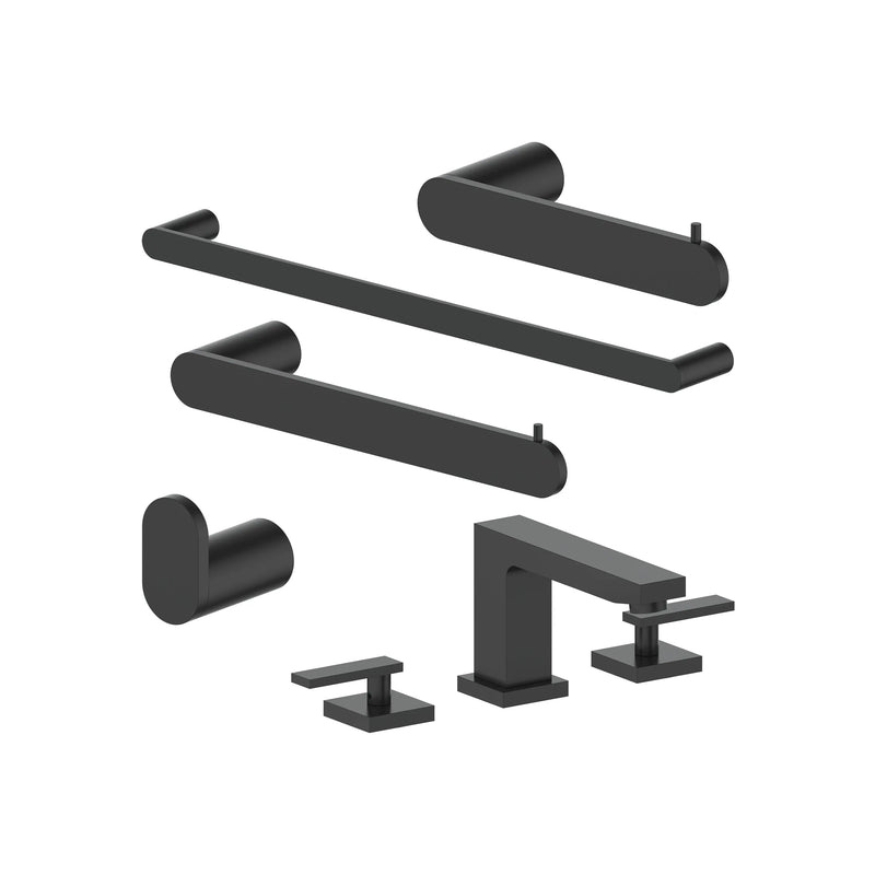 5 Piece Bathroom Faucet and Accessory Bundle(5BP-CBYACCF-MB) ZLINE Kitchen and Bath