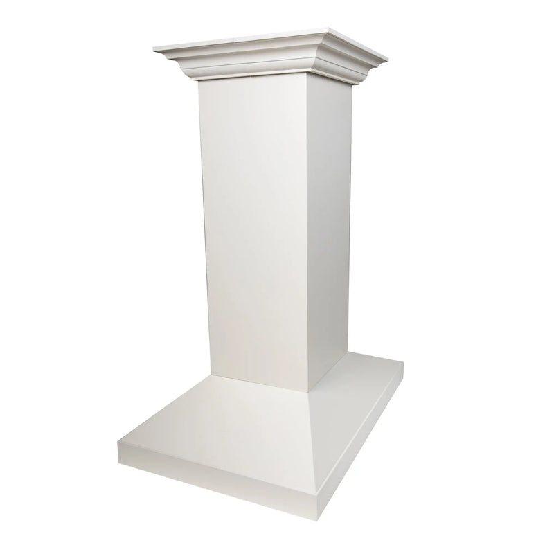 ZLINE 30" Convertible Vent Wooden Island Mount Range Hood in Cottage White (KBiTT-30) Zline