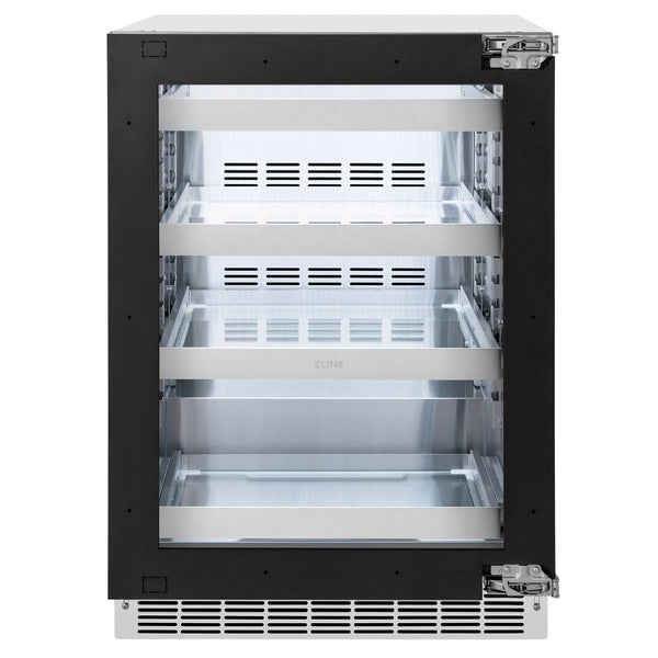 Centro de bebidas ZLINE de 24 pulgadas con puerta con panel (RBSPO-24)