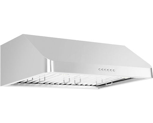 Campana extractora ZLINE Alpine de acero inoxidable con conductos para debajo del gabinete (ALP10UC)