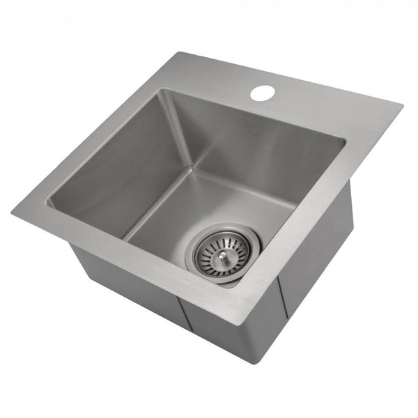 Fregadero de cocina de barra de un solo tazón con montaje superior Donner ZLINE de 15 pulgadas (STS-15)