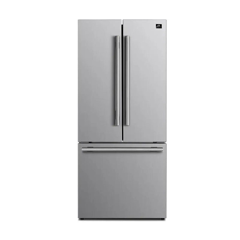Forno 30-Inch French Door Refrigerator with 17.5 Cu. Ft. with Ice Maker in Stain Forno