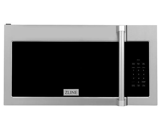 Horno microondas de convección sobre la estufa ZLINE de 30 pulgadas con mango tradicional