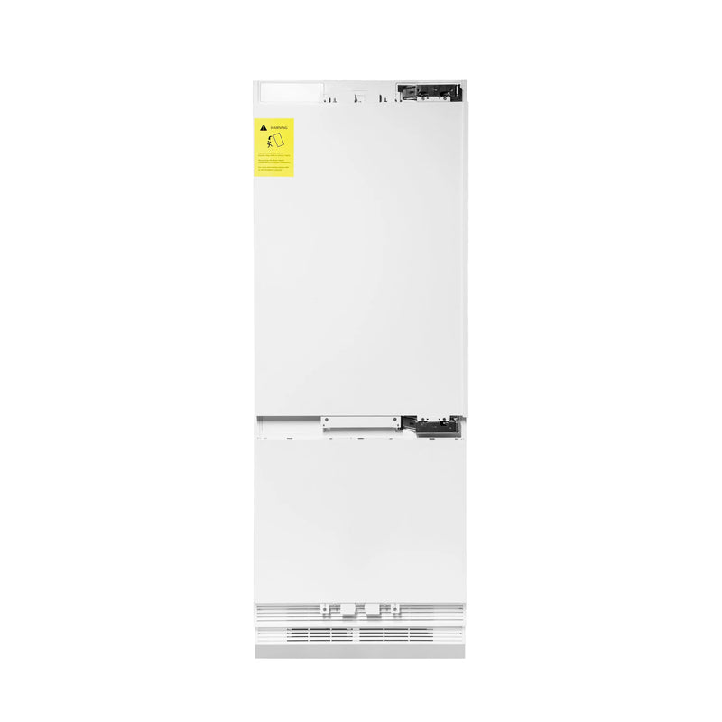 ZLINE 30 in. 16.1 cu. ft. Panel Ready Built-In Bottom Freezer Refrigerator with Water Dispenser and Ice Maker (RBIV-30) Zline