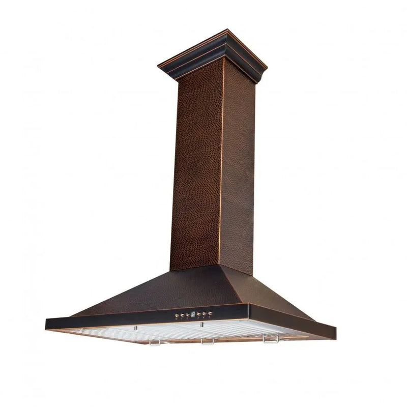 ZLINE 30" Designer Series Hand-Hammered Convertible Vent Wall Mount Range Hood (8KBH-30) Zline