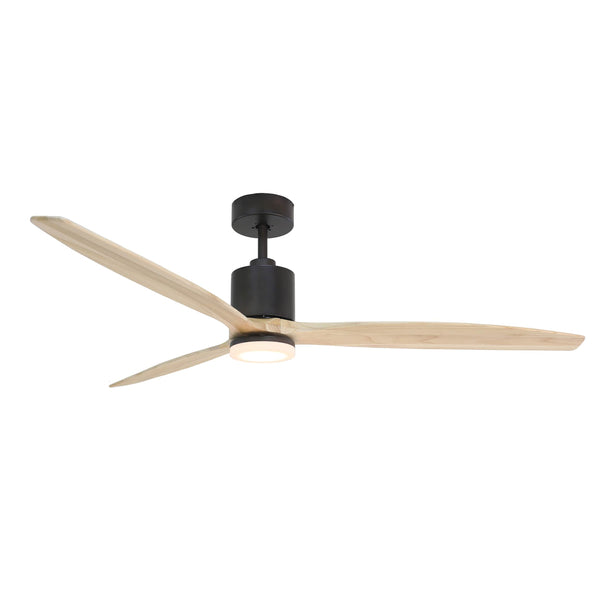 Ventilador de techo inteligente Forno Voce Tripolo de 72” activado por voz en bronce frotado con aceite