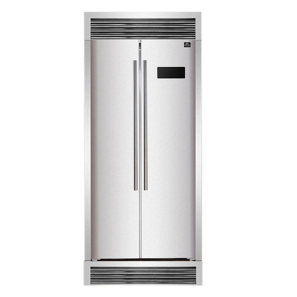 Refrigerador Salerno Forno de 33 pulgadas, lado a lado, con profundidad de mostrador, 15.6 pies cúbicos en St