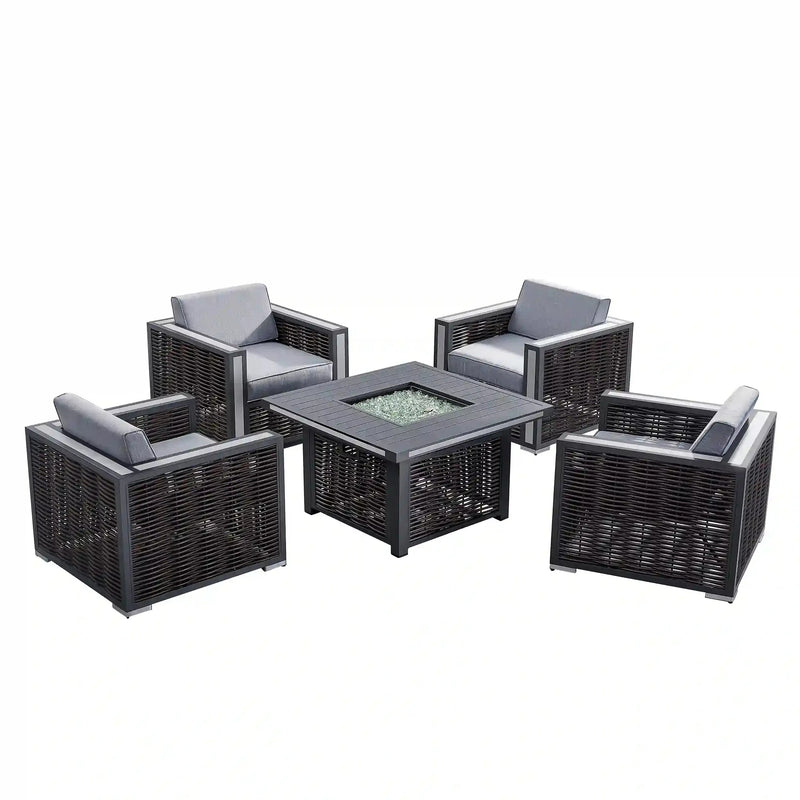 Deko Living Avola Outdoor Patio Set & Firepit (COP30902) Deko Living