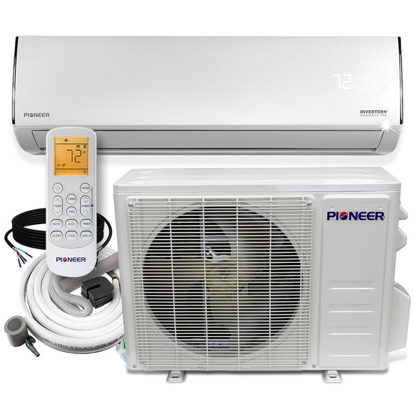 Aire acondicionado minisplit sin ductos Pioneer® Diamante Series de 9000 BTU, 20 SEER y 115 V