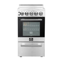 Cocina eléctrica Pallerano Forno de 20 pulgadas con 4 quemadores en acero inoxidable (FFSEL6)