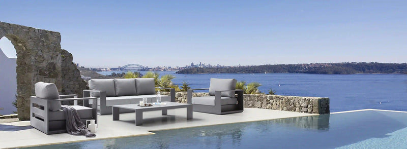Deko Living Ficarazzi Outdoor Sofa Chair Set & Coffee Table  (COP30002) Deko Living