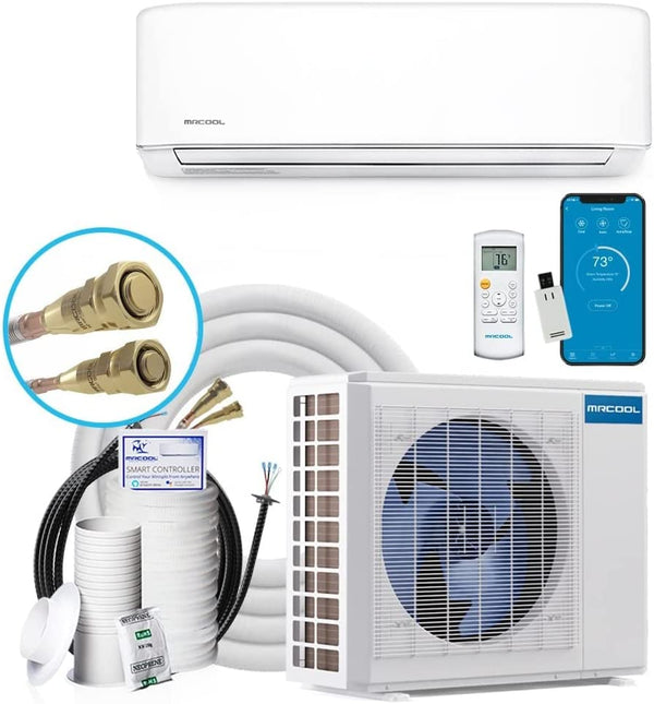 Sistema completo de bomba de calor minisplit sin ductos MRCOOL DIY de 36 000 BTU, Energy Star, 4