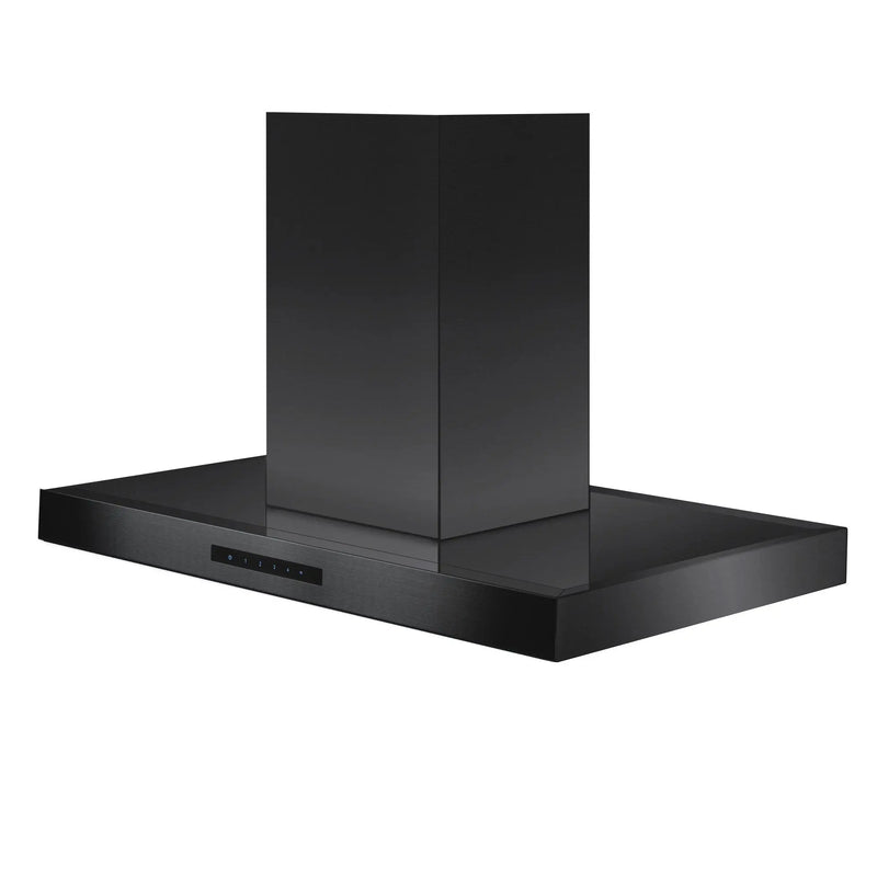 ZLINE 30" Convertible Island Mount Range Hood in Black Stainless Steel (BSKE2iN-30) Zline