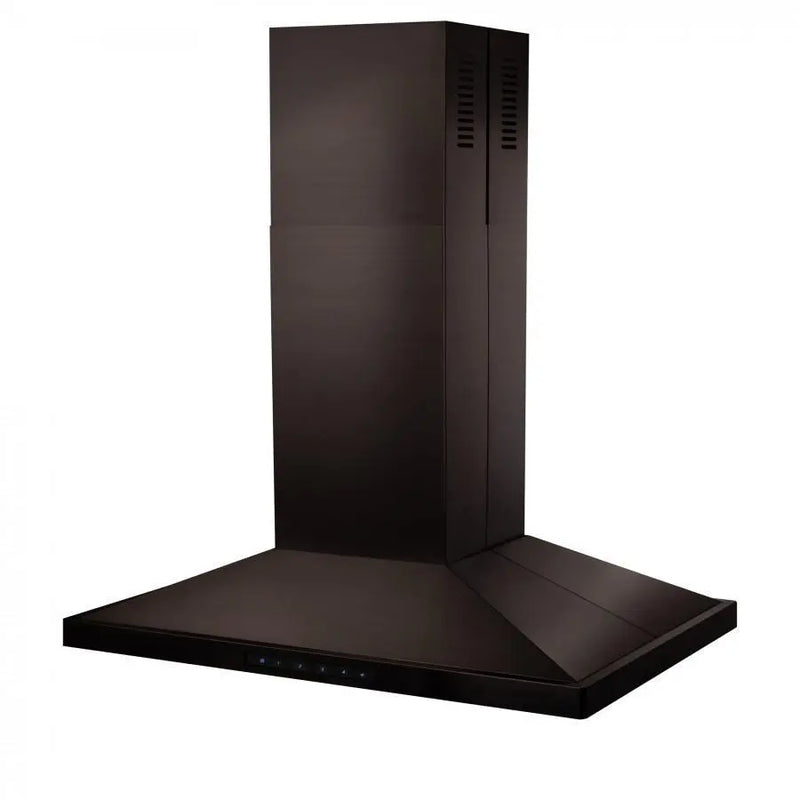 ZLINE 48" Convertible Vent Island Mount Range Hood in Black Stainless Steel (BSGL2iN-48) Zline