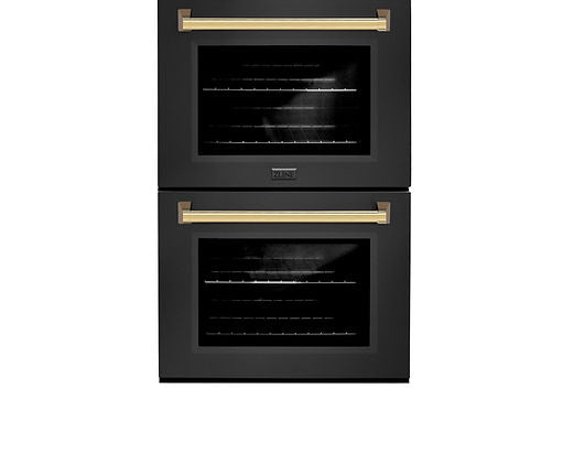 ZLINE 30 in. Autograph Edition Professional True Convection Double Wall Oven wit