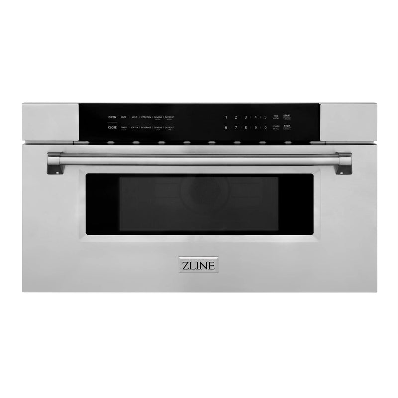 ZLINE 30 in. 1.2 cu. ft. Stainless Steel Built-In Microwave Drawer (MWD-30) Zline