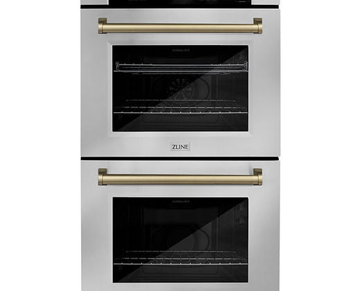 Horno de pared doble de acero inoxidable Autograh Edition con acabado negro mate (AWDZ-30-MB)