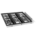 Estufa empotrable ZLINE de 36 pulgadas con 4 quemadores de latón a gas (RC-BR-36) 