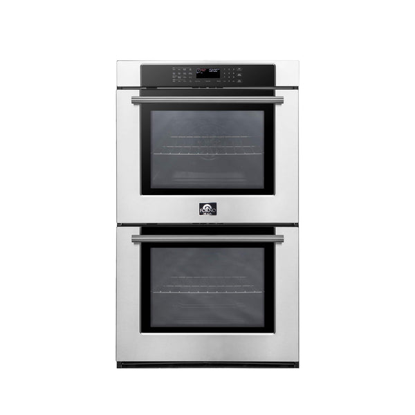 Horno de pared eléctrico doble de convección Forno Villarosa de 30 pulgadas en acero inoxidable