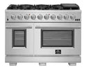 Forno 48-Inch Capriasca Gas Range with 8 Burners and 160,000 BTUs (FFSGS6260-48)
